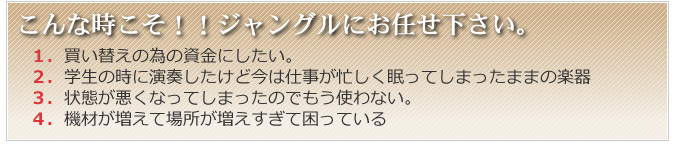 こんな時こそ！！ジャングルにお任せ下さい。