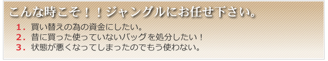 こんな時こそ！！ジャングルにお任せ下さい。