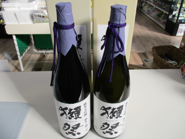 日本の正月には清酒。銘品　獺祭　入荷しました。