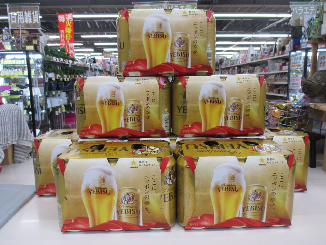 プレミアムビールも格安販売中♪エビスビールを安く売る店、ジャングルジャングル岸和田和泉インター店