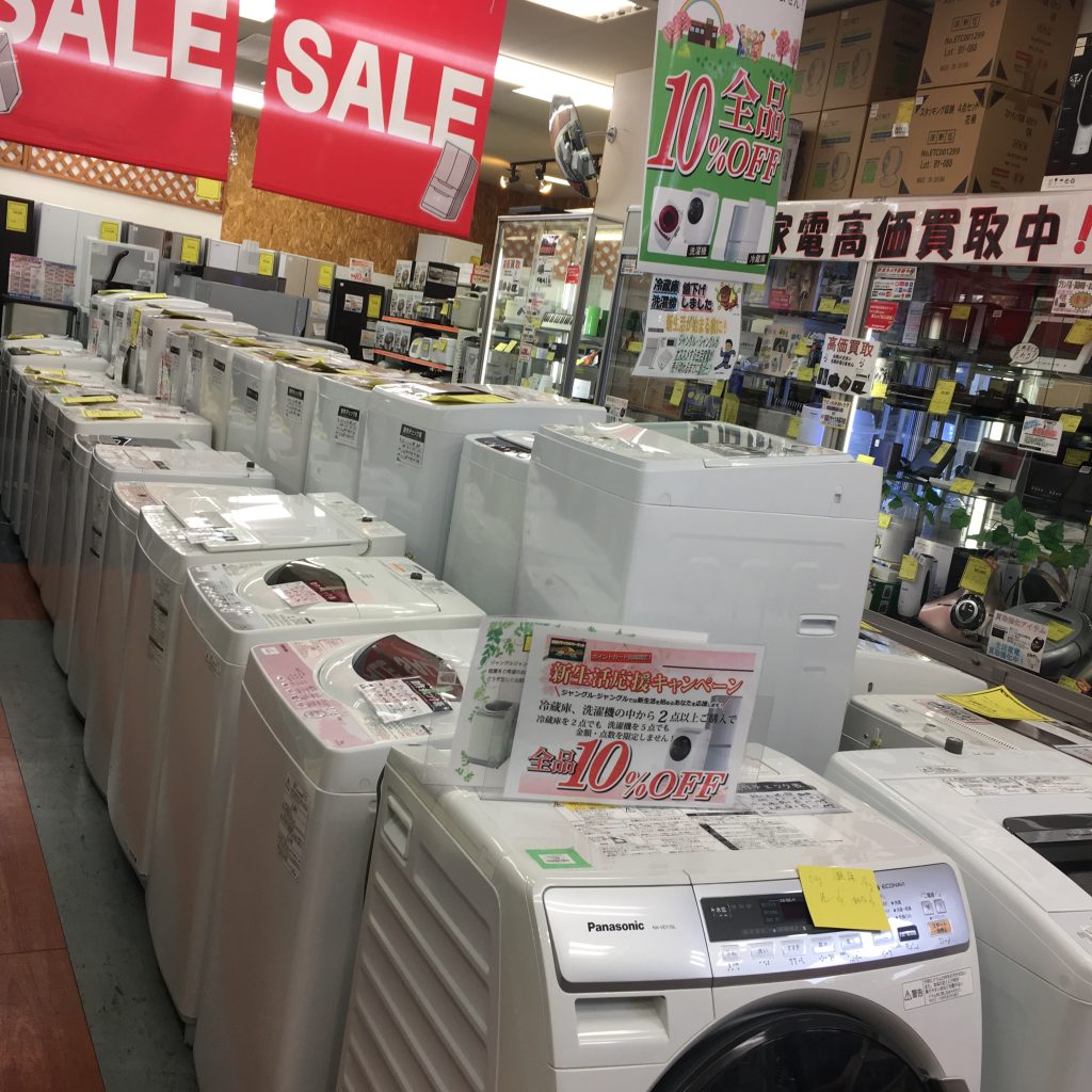 リサイクルショップ　ジャングルジャングル岸和田店　冷蔵庫＆洗濯機大量入荷しました☆