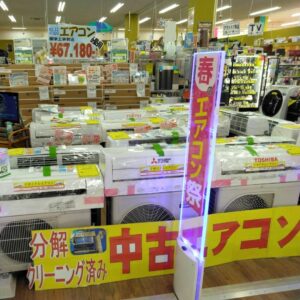 エアコン大量に陳列販売中！【イズミヤ広陵店】