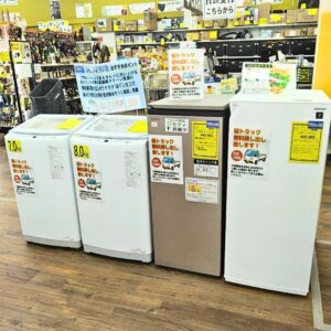 アウトレットの洗濯機、冷凍庫を取り揃えています！【イズミヤ広陵店】