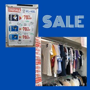 8月1日～20日まで　レディース衣類70％OFF　SALEです～(^▽^)/【和歌山店】