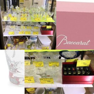 クリスタル加工が非常に美しい、バカラのグラス　食器が大量に入荷致しました！【守口店】